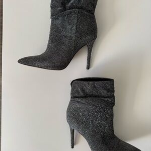 Jessica Simpson Glittery Silver Heeled Boots
